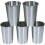 20Pcs Smooth Stainless Steel Drink Cups Multi-Purpose Beer Cups Silver 3