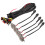 4Sets Durable ABS Lights Car Front Grille Multi-Color Kit 2