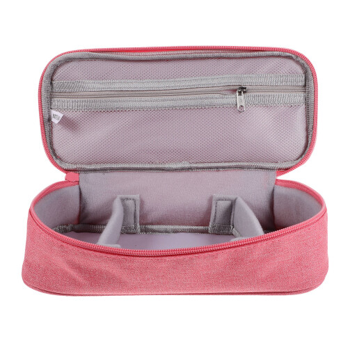 3Pcs Pink Electronic Organizer Bags Durable Fabric Storage for Travel 1