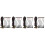 4Sets Durable ABS Lights Car Front Grille Multi-Color Kit 5