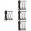 4Sets Durable ABS Lights Car Front Grille Multi-Color Kit 7