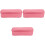 3Pcs Pink Electronic Organizer Bags Durable Fabric Storage for Travel 3