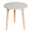 Minimalist Round White Coffee Table - Small and Space-Saving 1
