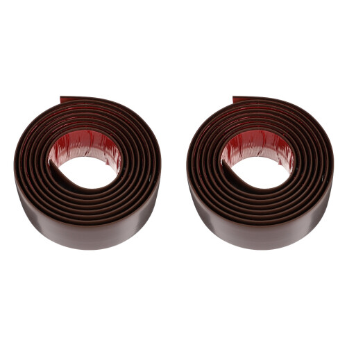 2Pcs Self Adhesive Coffee Threshold Strip Flexible PVC Floor Covering 1