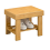 Classic Bamboo Storage Stool - Space-Saving Organizer (1pc, 20cm) 1