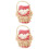 2Sets Durable Mini Bamboo Basket and Egg Model Decoration Set 6