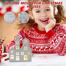 Stampi In Silicone per Artigianato, Decorazioni Natalizie Antiaderenti, Gesso Epossidico, Stampi per Cioccolato, Cera, Fondente, Argilla