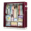3-Column Floor Standing Cloth Wardrobe | Large Capacity Storage Organizer(Burgundy) 1