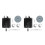 2Sets Electric Drill Bracket Support Grinding Head Metal Black 5