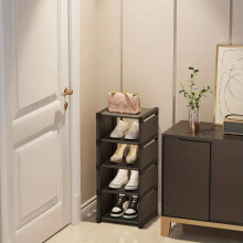 (Black, 5th-Floor) Step up your shoe storage with this space-saving tall rack