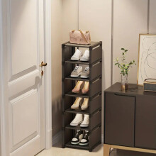 (Black, 7-Floors) Step up your shoe storage with this space-saving tall rack