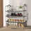(Black, 3-Floors) Organize your shoe collection with this multi-layer shoe rack 1