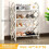 (White) Elegance meets organization with this innovative dustproof shoe rack 1