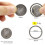 Titanium Key Ring, Quick Release Side-Pushing Ring, Super  Key Organizer, Outer Diameter 30MM, 10PCS 3