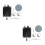 2Sets Electric Drill Bracket Support Grinding Head Metal Black 7