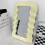 (Pink) Aesthetic Wall Mounted Mirror With Wave Pattern Frame 3