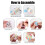 120Pcs Button Covers, Cover Button Kit with 6 Sizes, DIY Fabric Covered Buttons with 2 Installation Tools for DIY Lovers 3