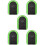 5Pcs Multi-Functional Black Key Lock Box with Combination for Keys 8