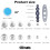 120Pcs Button Covers, Cover Button Kit with 6 Sizes, DIY Fabric Covered Buttons with 2 Installation Tools for DIY Lovers 8