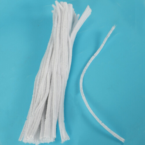 300 Pcs 30cm Creation Pipe Cleaners, White
