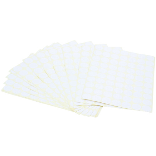 45X 19mm Circles Round Code Stickers Self Adhesive Sticky Labels White 1