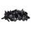 5mm X 5mm Hole Dia Black Plastic Rivets Fastener Push Clips 480 Pcs 2