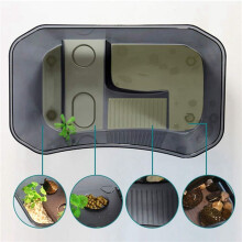 2X Open Turtle Tank with Terrace Water Turtle Box Brazilian Tortoise Tortoise Basin