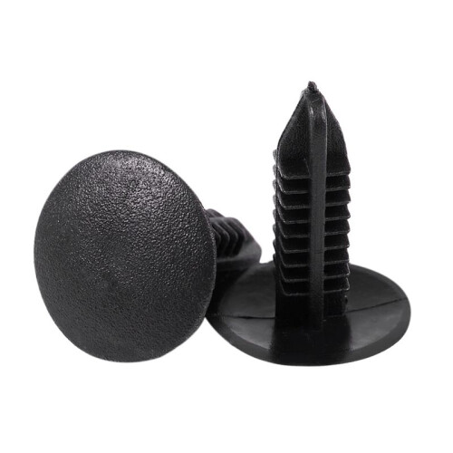 5mm X 5mm Hole Dia Black Plastic Rivets Fastener Push Clips 480 Pcs 2
