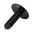 5mm X 5mm Hole Dia Black Plastic Rivets Fastener Push Clips 480 Pcs 7
