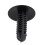 5mm X 5mm Hole Dia Black Plastic Rivets Fastener Push Clips 480 Pcs 8