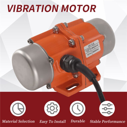 60W 220V Vibrating Motor Adjustable Speed for Feeding Machine Shotcrete Machine Washing Machine 1