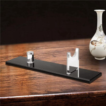 4Pcs Knife Display Stand Acrylic Knife Case Desktop Knife Display, Single Knife Holder for Home Decor (Black Base)