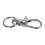 100pcs Metal Clasp Swivel Trigger Clips Snap Hooks Key Ring Bags DIY  Silver 3