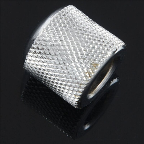 40x Guitar Dome Control Knobs for  Tele Replacement, Silver 1