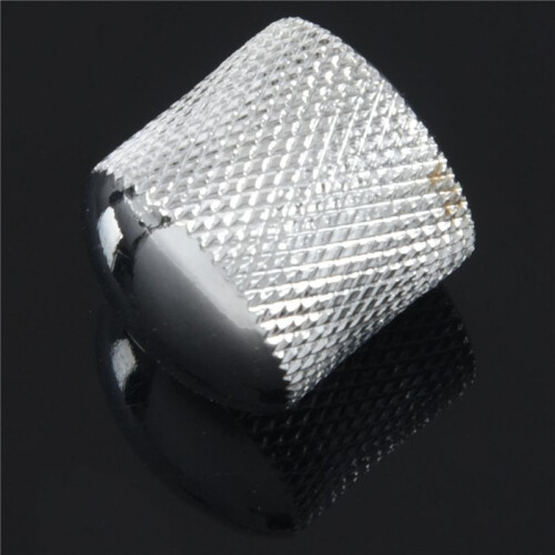 40x Guitar Dome Control Knobs for  Tele Replacement, Silver 2