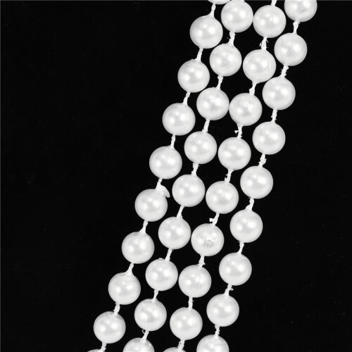 4X Lunga Collana di Perle Artificiali Accessori per Gioielli  per Ragazza Flapper Suit 1920s 1