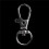 100pcs Metal Clasp Swivel Trigger Clips Snap Hooks Key Ring Bags DIY  Silver 8