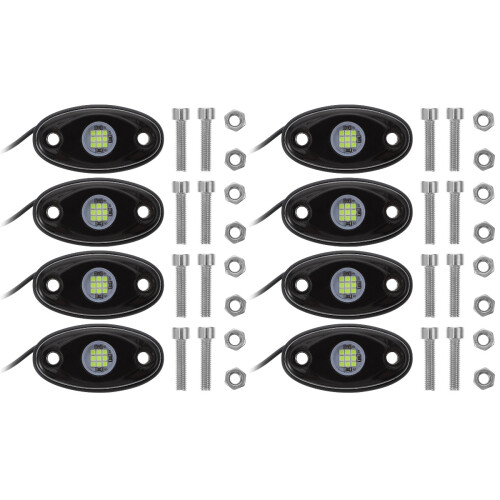 8Pièces Lumières Vertes Pour Kit Underglow Étanche IP67 1
