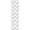 16Pcs White Stainless Cover Replacement Plates for Pipe Wall Mounting 7