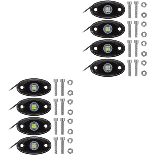 8Pièces Lumières Vertes Pour Kit Underglow Étanche IP67 2