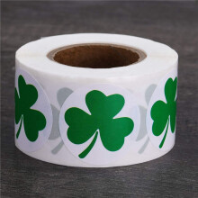 1000 PièCes Autocollants St. Patrick'S Day Shamrock Roll Stickers 1-1/2 Pouce ÉTiquette AdhéSive pour DéCoration Irlandaise et Artisanat