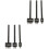 6Pcs Black Leathercraft Hole Punch Tool Steel for Handmade 2