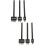 6Pcs Black Leathercraft Hole Punch Tool Steel for Handmade 6