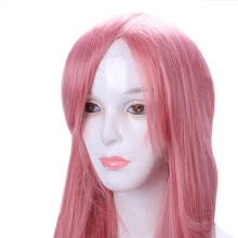 2 Pcs 80cm Long Straight Cosplay Wig Multicolor Heat Full Resilient Wigs ()
