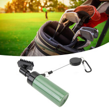 Spazzola per acqua da golf 160ML Bottiglia d'acqua staccabile Cinghia in nylon Setole verdi
