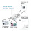 2X Automatic Bobbin Winder with Auto Stopper, Large Spool Thread Holder for Sewing Machine Thread Winding Use 5