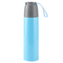 Borraccia termica, tazza in acciaio inox a tenuta stagna da 500 ml con doppia parete sottovuoto, bicchiere termico portatile in acciaio inox isolato