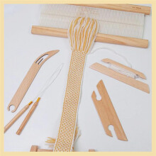 Professhional Wooden Beveled Inkle Weaving Shuttle-Kit, Knitting Weaving Loom-Tools for Weaving Accessories