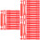 300Sets Heavy Duty Red Plastic Shipping Handles for Box Use 5