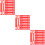 300Sets Heavy Duty Red Plastic Shipping Handles for Box Use 8